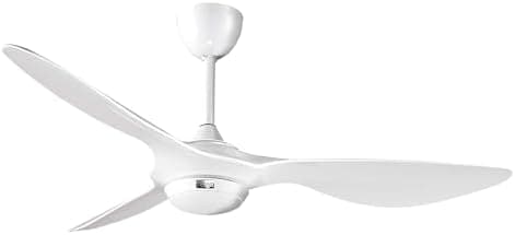 Reiga Ventilador de Techo con Luz y Mando a Distancia, 132 cm Moderno y Silencioso Blanco, 6 Velocidades, Temporizador para Salón y Dormitorio