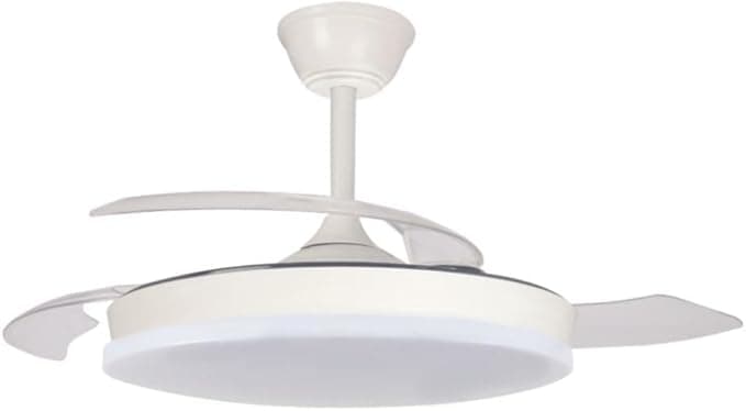 Ventilador de techo AKUNADECOR Ventilador de techo Bergantín S Blanco con luz LED 3 tonos y motor DC de bajo consumo
