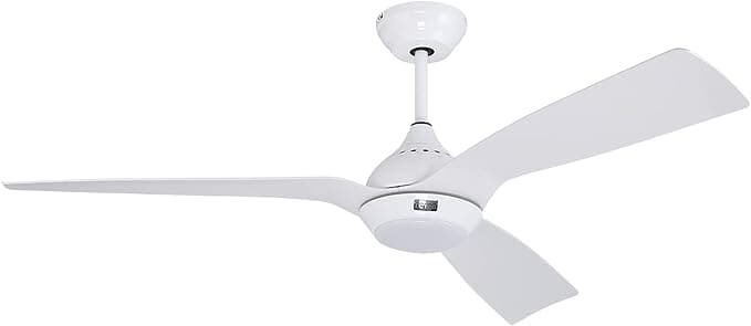 Ventilador de techo reiga Ventilador de Techo 132 cm con Luz LED Regulable, Silencioso Motor DC, 6 Velocidades, 3 Aspas para Interior/Exterior, Control Remoto y App Wifi