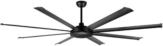 Orbegozo CF 118200 Ventilador de Techo con Aspas de Gran Tamaño y Mando a Distancia, 60W, Negro, 200 cm de Diámetro