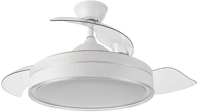 Ventilador DC 72W 6120lm Blanco 3 Aspas 110° con Control Remoto, Temporizador y Memoria -