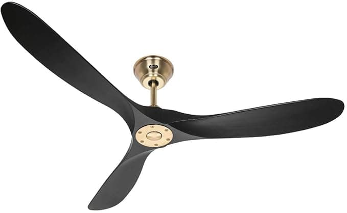 Ventilador de techo CasaFan Ventilador de Techo Eco Genuino 315233 / 152cm / Motor latón Pulido DC bajo Consumo / 6 velocidades/Aspas Madera