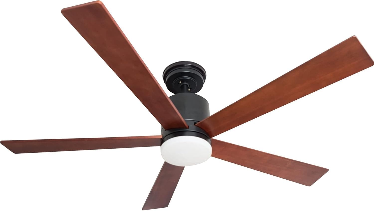 Pepeo GmbH Ventilador de techo de bajo consumo Tibu, 132 cm, con control remoto e iluminación LED