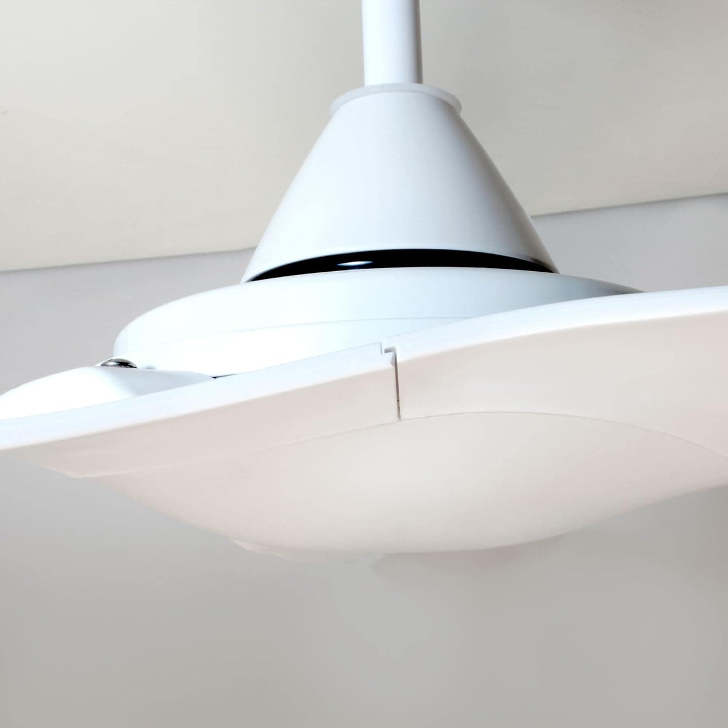wonderlamp - Ventilador de techo exterior sin luz, IP 44, Wilson, Mando a distancia, Temporizador, 3 velocidades, para Terraza, Jardín y Porche