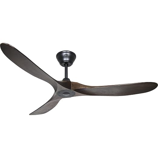 Ventilador de techo Casafan Ventilador de Techo 315217 Eco Genuino 152 Madera Maciza Nogal/Negro Mate Lacado