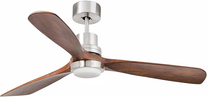 FARO BARCELONA 33518DC - LANTAU LED Ventilador de techo níquel mate con motor DC