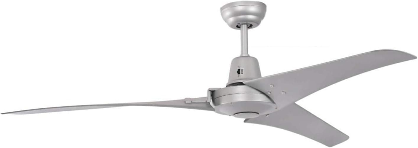 Pepeo GmbH 13532011142_WS Ventilador de techo, 57 W, 240 V, Plata, 142 cm
