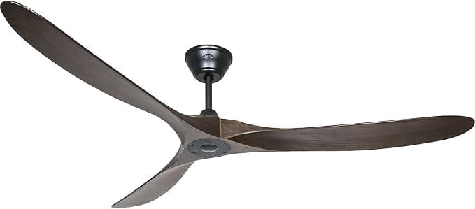 Ventilador de techo Casafan Ventilador de Techo 318017 Eco Genuino 180 Madera Maciza Nogal/Negro Mate Lacado
