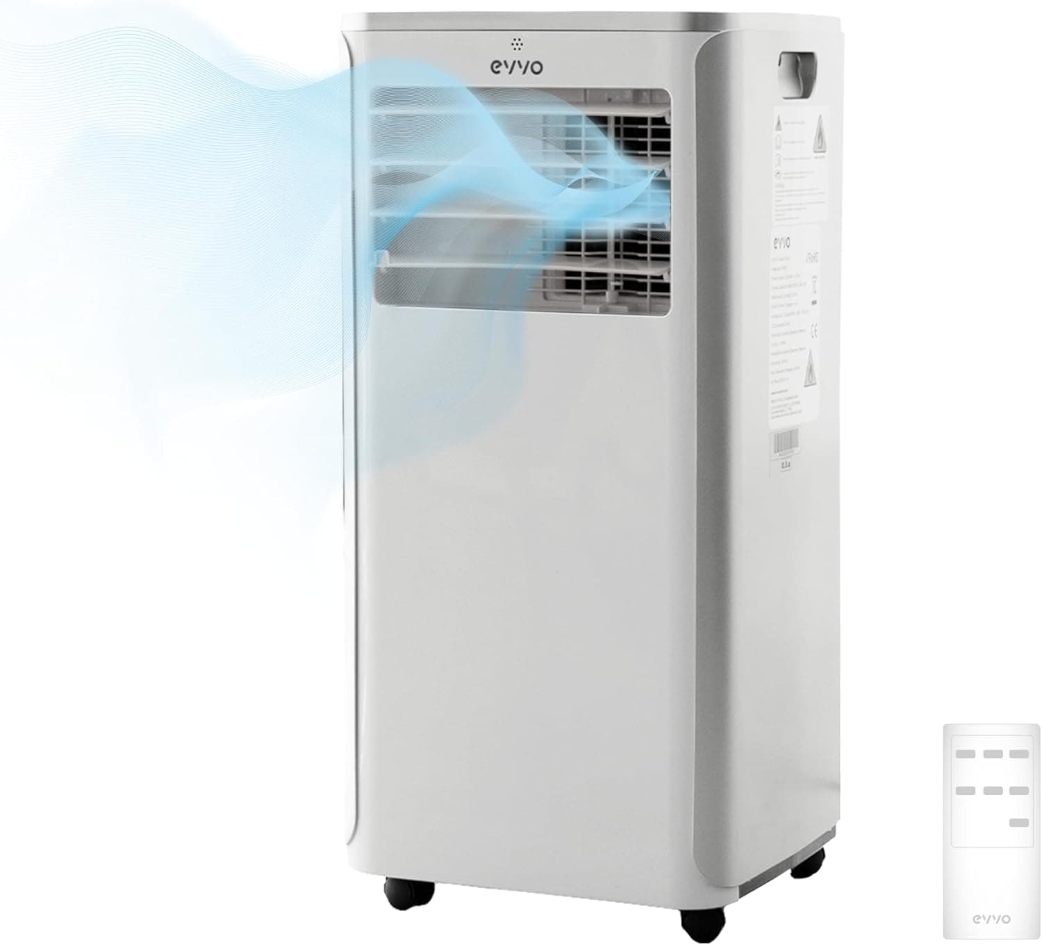 EVVO Aire Acondicionado Portatil 3 En 1, 7.000 BTU, Mando A Dista…