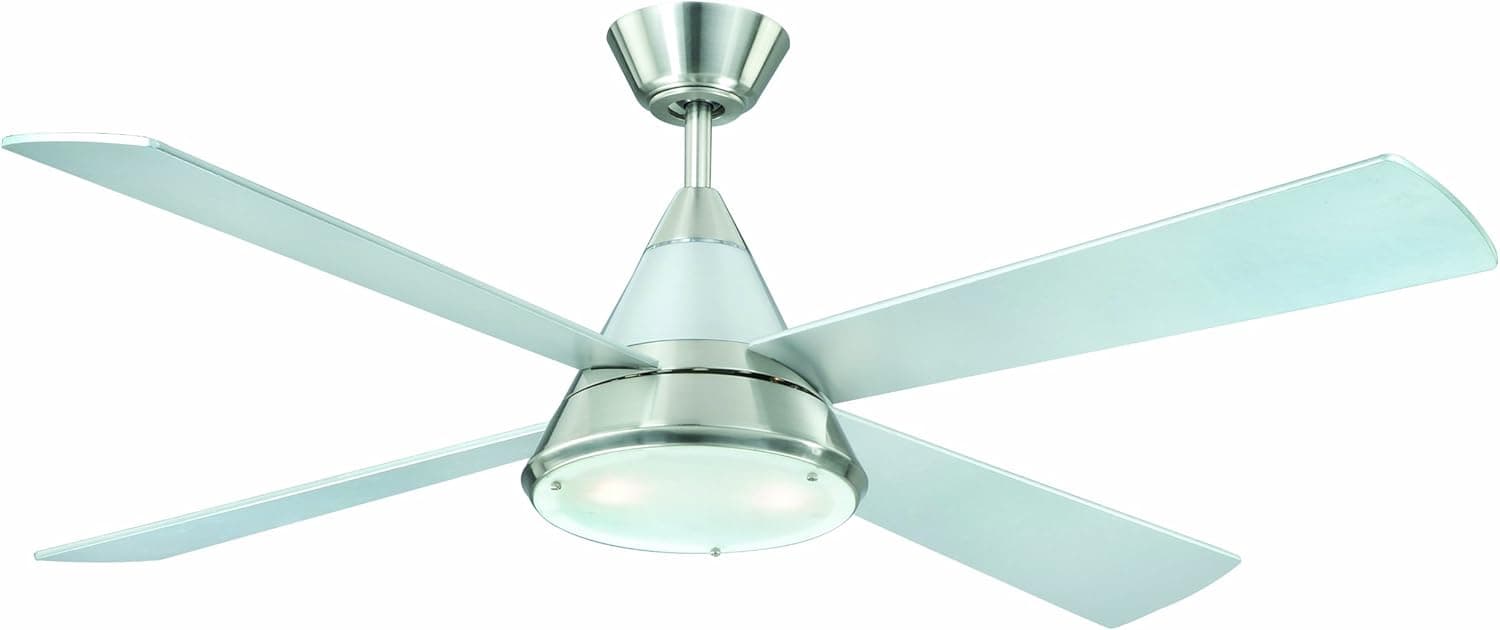 AireRyder FN71132 Ventilador de Techo con Luz y Mando, Níquel Madera