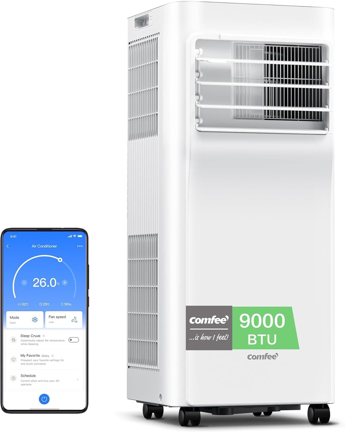 COMFEE Penguin Portable Air Conditioner 9000 BTU/2300 Frigoriías …