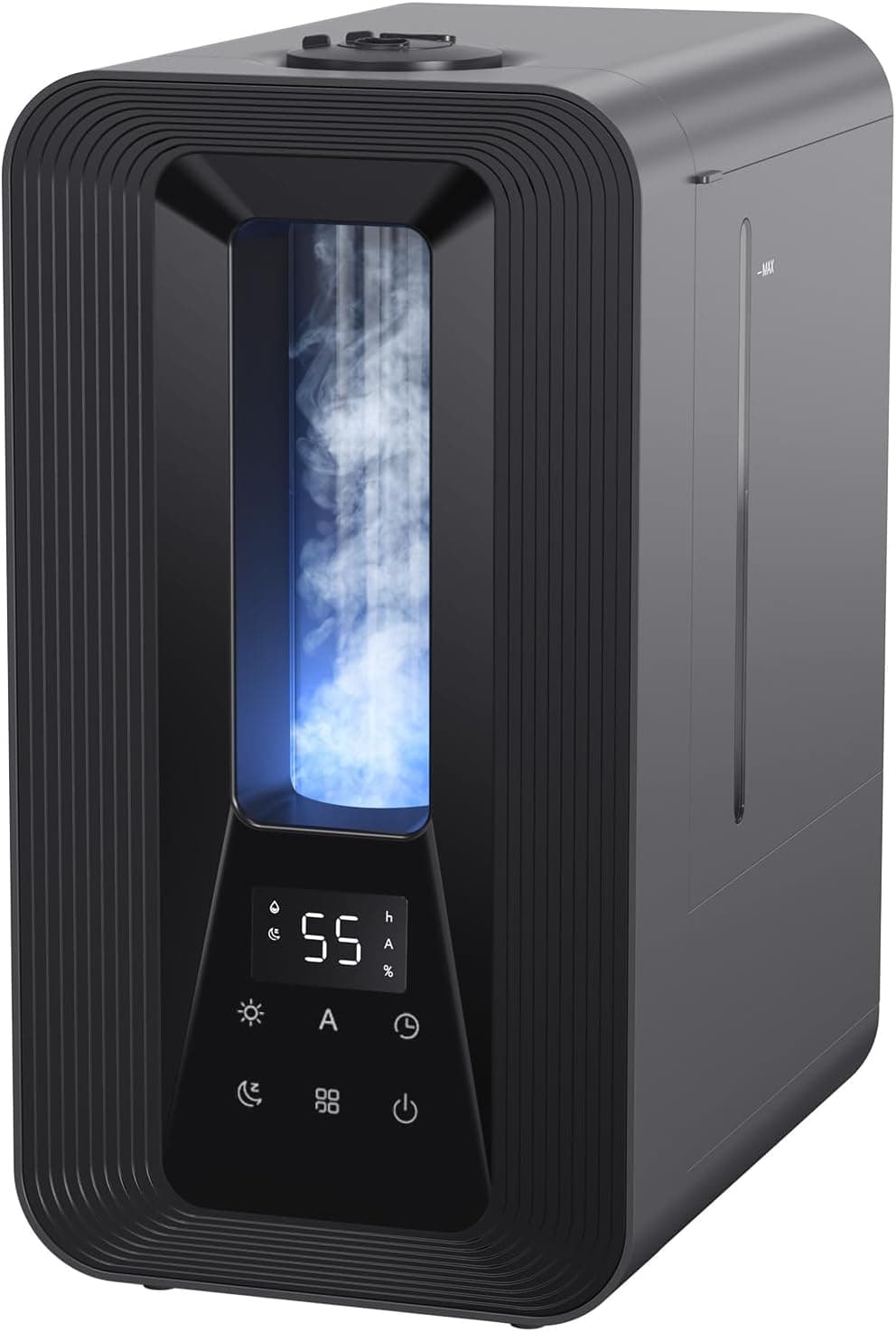 AROEVE 5L Humidificador Bebes, Ultrasónico Niebla Fría con Difusor de Aromas, Higrostato Inteligente, Luz Nocturna, 50H Duración, Apagado Automático, 25dB Silencioso para Dormitorio Oficina y Plantas