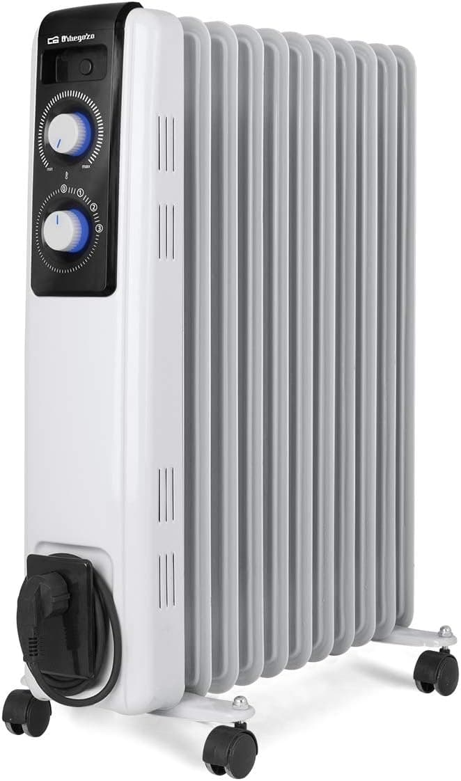 Orbegozo RF 2500, Radiador de Aceite, Construcción en Acero, 2500 W