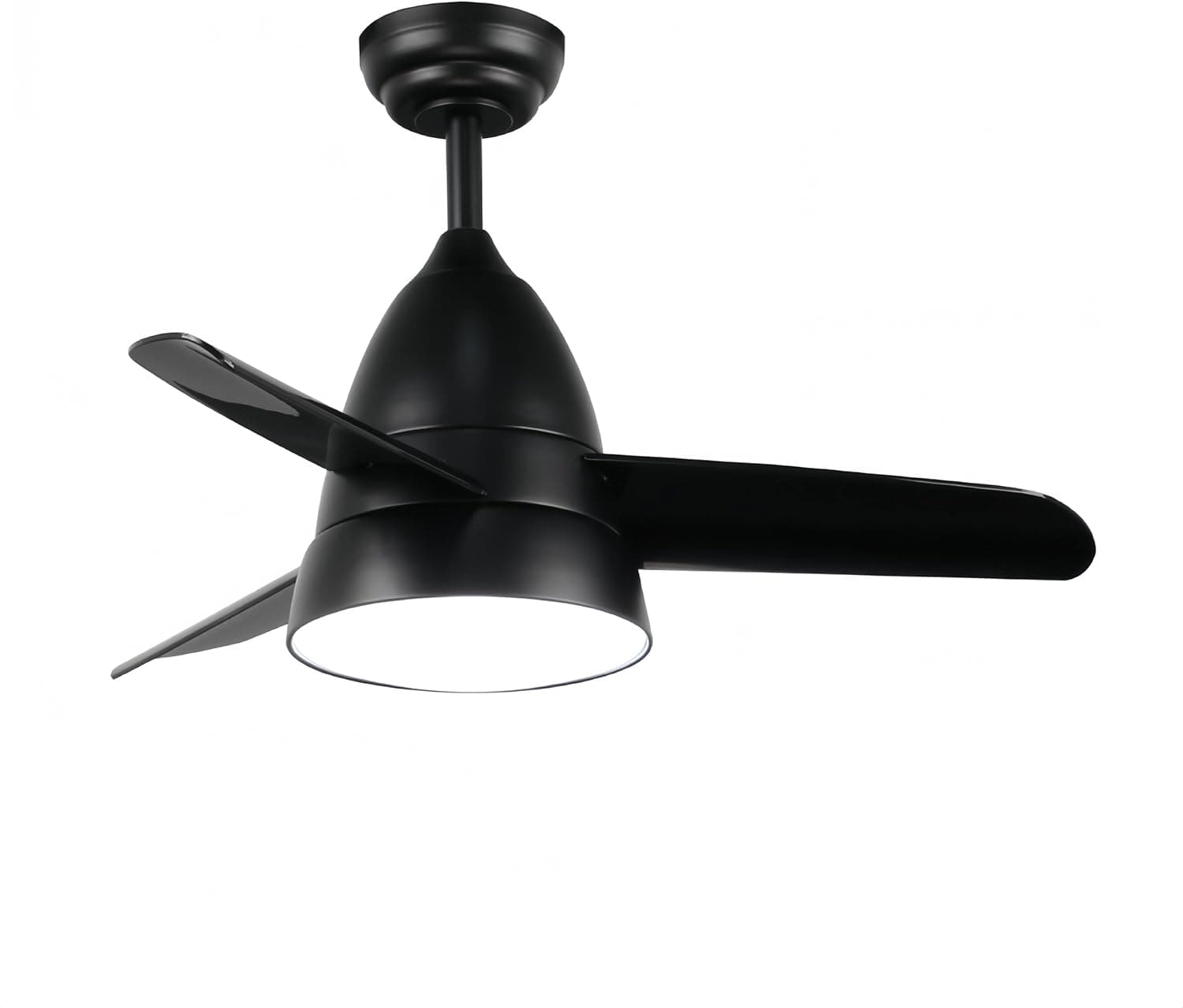 LEDUNI Ventilador de Techo Led 24W con Luz, Mando a Distancia, 50cm, Motor DC