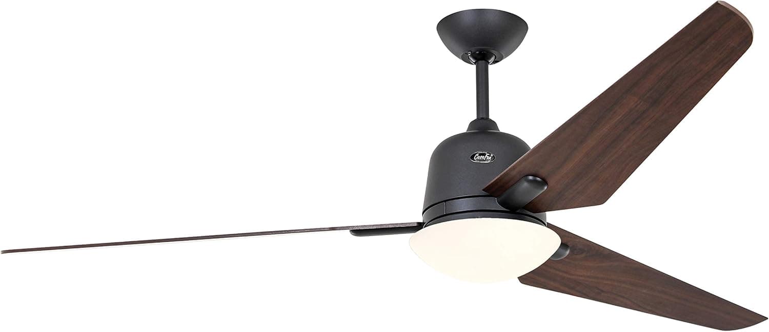 CasaFan Ventilador de Techo con luz 516095 Eco AVIATOS 162 Nogal/Gris basalto BG-NB