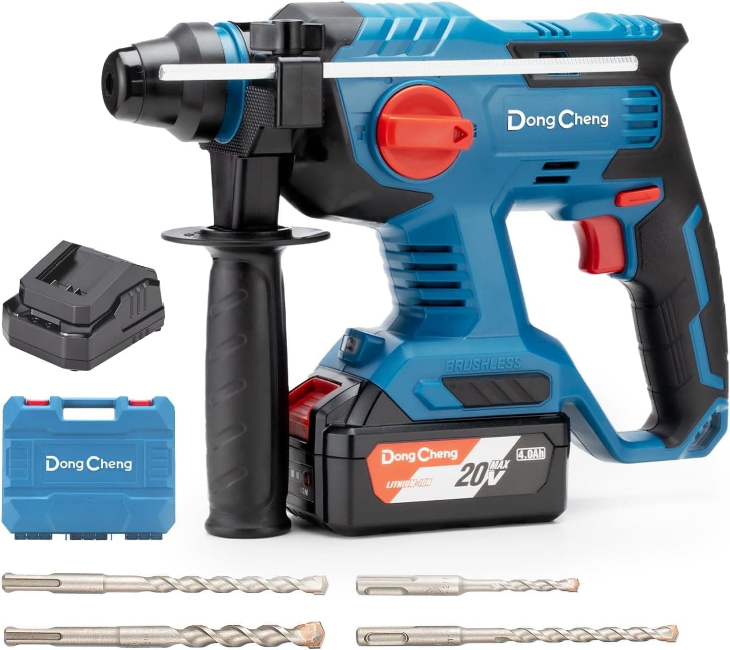 DongCheng Martillo perforador sin cable 18V, energía de impacto 2…