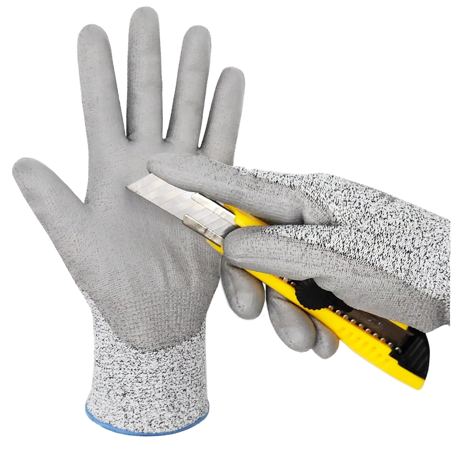 Guantes de Protección, Guantes Anticortes, Resistentes Nivel 4, B…