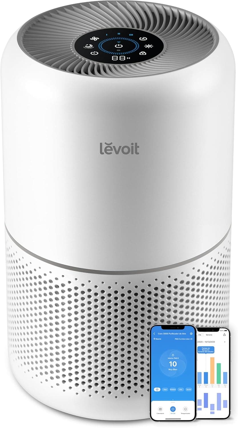 LEVOIT Purificador de Aire con Filtro HEPA Core 300S Compatible con Alexa