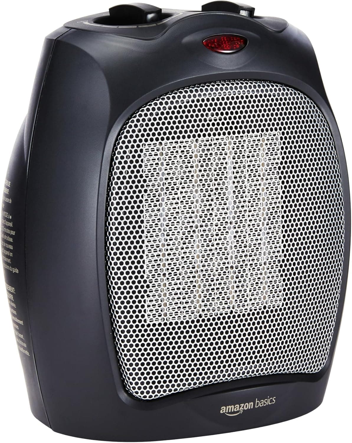 Amazon Basics Calefactor de cerámica, 1800 W, con termostato ajus…