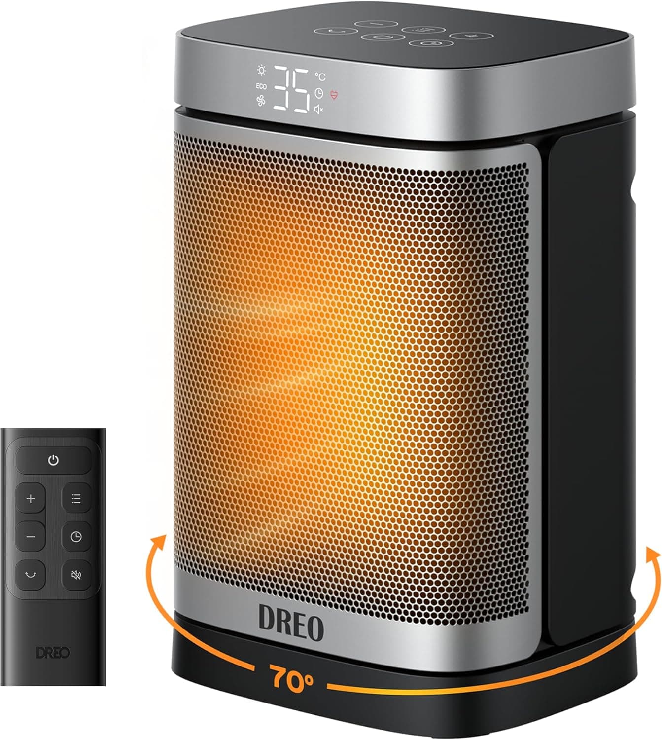 Dreo Calefactor Atom One, 3-Modos 3-Velocidades, 70°Oscilación, C…