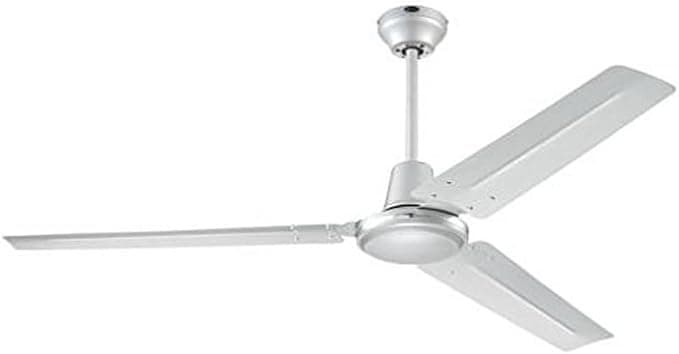 Ventilador de techo Westinghouse Lighting Industrial Ventilador de Techo, 62 W, Acabado en Plata con aspas Plateadas