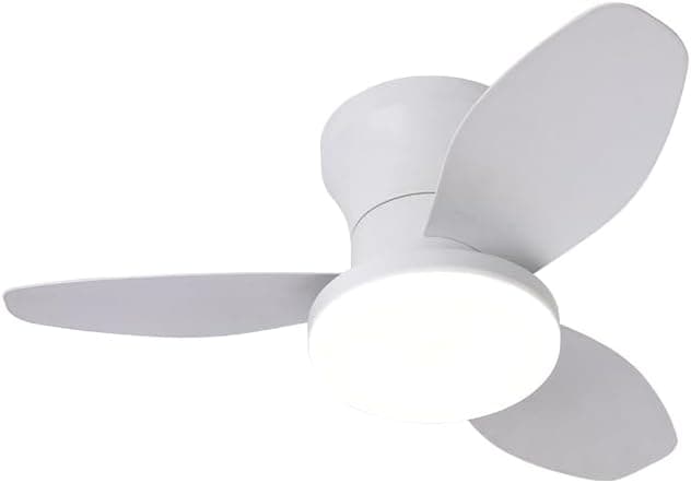 Ventilador de techo BEL AIR HOME - Ventilador de Techo TAURUS con Motor DC y Luz LED 24W, 6 Velocidades de Aire y 3 Temperaturas de Luz, Mando a Distancia Incluido, (MEDIANO BLANCO)