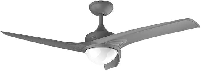 Ventilador de techo Cecotec Ventilador de Techo con Mando a Distancia, Temporizador y Luz LED EnergySilence Aero 560. 60 W, 132 cm de Diámetro, 3 Aspas, 3 Velocidades, Función Invierno, Diseño en gris