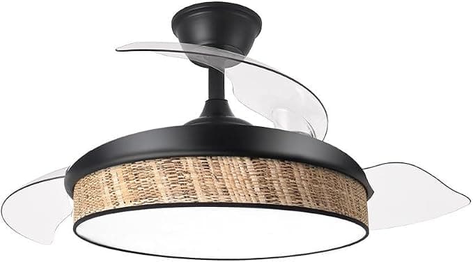 Ventilador de techo FABRILAMP AKUNADECOR Ventilador De Techo Dc Modelo Moda 72w Negro 108d 3aspas 7200lm