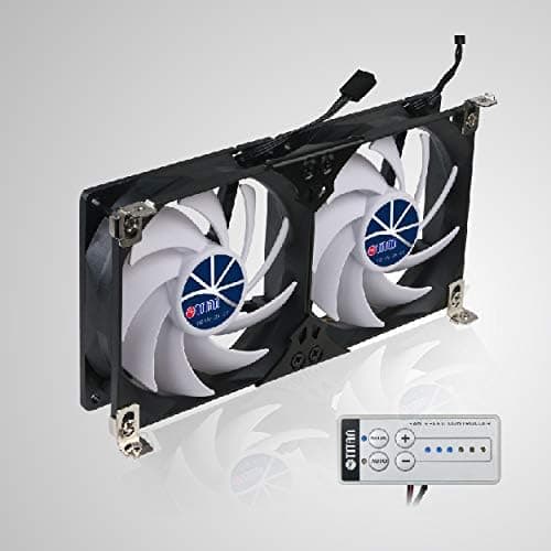 Ventilador de techo TITAN-Ventilador Doble para frigorífico (120mm)