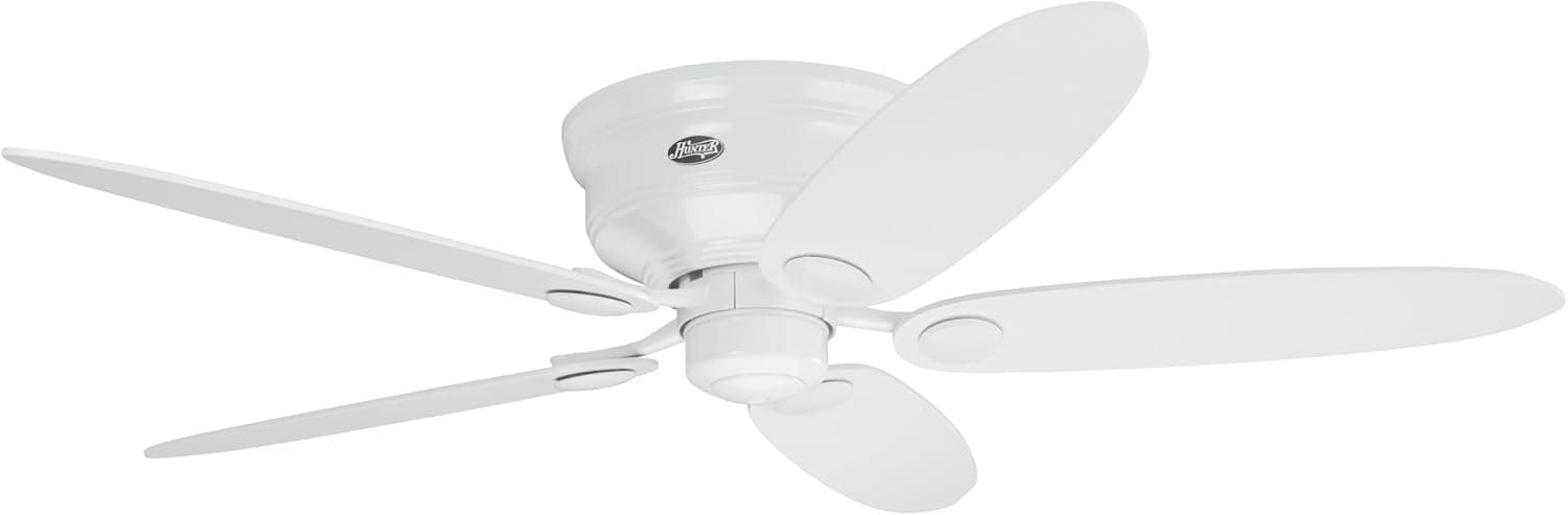 Ventilador de techo Hunter Hunter Fan Low Profile III - Ventilador de techo, 74 W, color blanco
