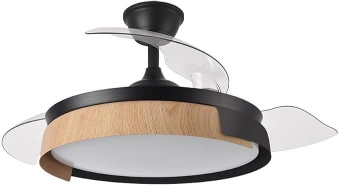 Ventilador de techo FABRILAMP AKUNADECOR Ventilador Led Modelo Provenza Negro Motor Dc Con Memoria De Color