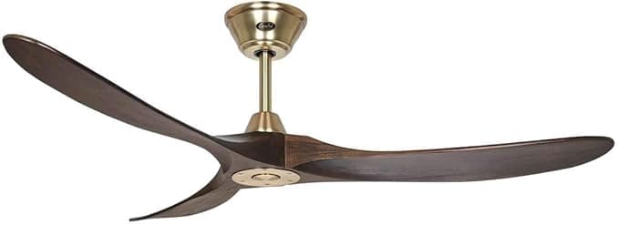 Ventilador de techo CasaFan Ventilador de techo ECO GENUINO 315230 / 152cm / Motor latón pulido DC bajo consumo / 6 velocidades/Aspas madera
