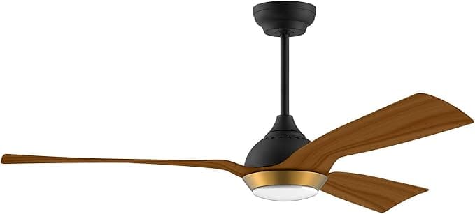 Ventilador de techo reiga Ventilador de Techo Inteligente 132 cm con Luz LED, Silencioso, Control por App y Voz (Alexa/Google Home), Ventiladores para el Techo con Lámpara, para Dormitorio, Cocina, Sala y Patio