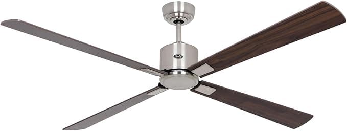 Ventilador de techo CasaFan Ventilador De Techo Con WiFi ECO NEO III 152cm 942313W Motor Cromo Cepillado/Aspas Reversibles Nogal Y Cerezo