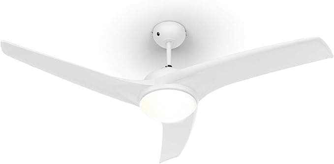 Ventilador de techo Klarstein Figo – Ventilador de techo con iluminación de titanio y color blanco