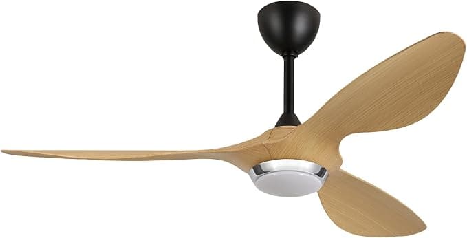 Ventilador de techo reiga Ventilador de Techo Silencioso y Mando a Distancia 132 cm, 3 Aspas ABS, Luz con 3 Temperaturas de Color, Control por App Wi-Fi, Alexa, Google Home