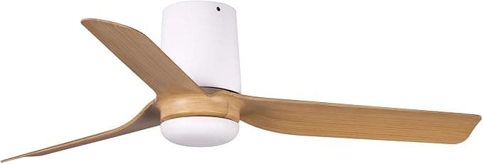 Ventilador de techo FARO BARCELONA 33833 - MINI PUNT TUB S Ventilador blanco/madera clara DC