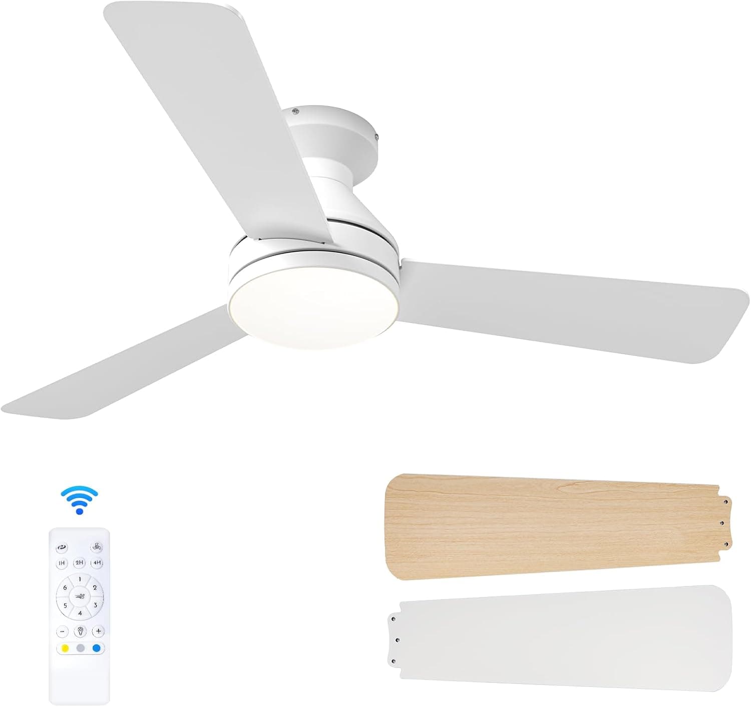 Passky 107cm DC Silencioso Ventilador de Techo