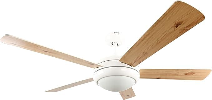 Ventilador de techo AireRyder Ursa - Ventilador de techo con iluminación y mando a distancia, color blanco