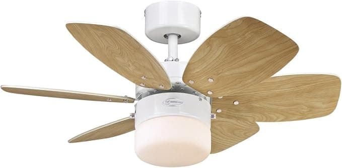 Ventilador de techo Westinghouse Lighting Flora Royale Ventilador de Techo E27, Blanco