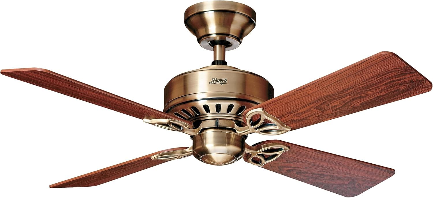 Ventilador de techo Hunter Hunter 107 cm | 42” Ventilador de Techo Bayport Latón Antiguo con Cadena, 24174